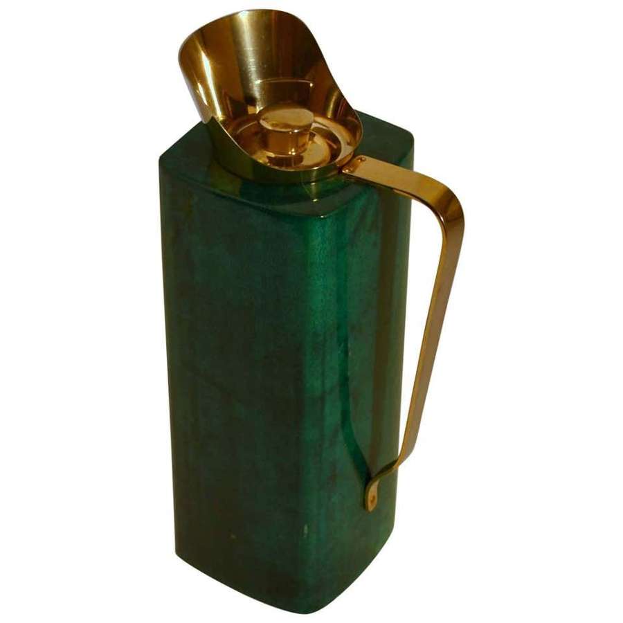 Thermos Flask Aldo Tura Green Parchment