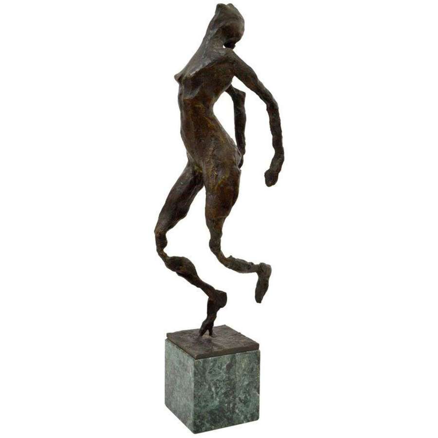 Sculpture of a Dancing Figure in Bronze by Dutch Frijling