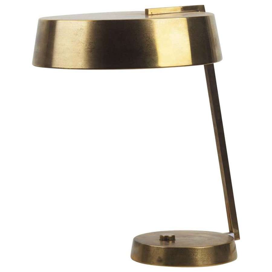 Italian 1950s Brass Table or Desk Lamp by Stilux