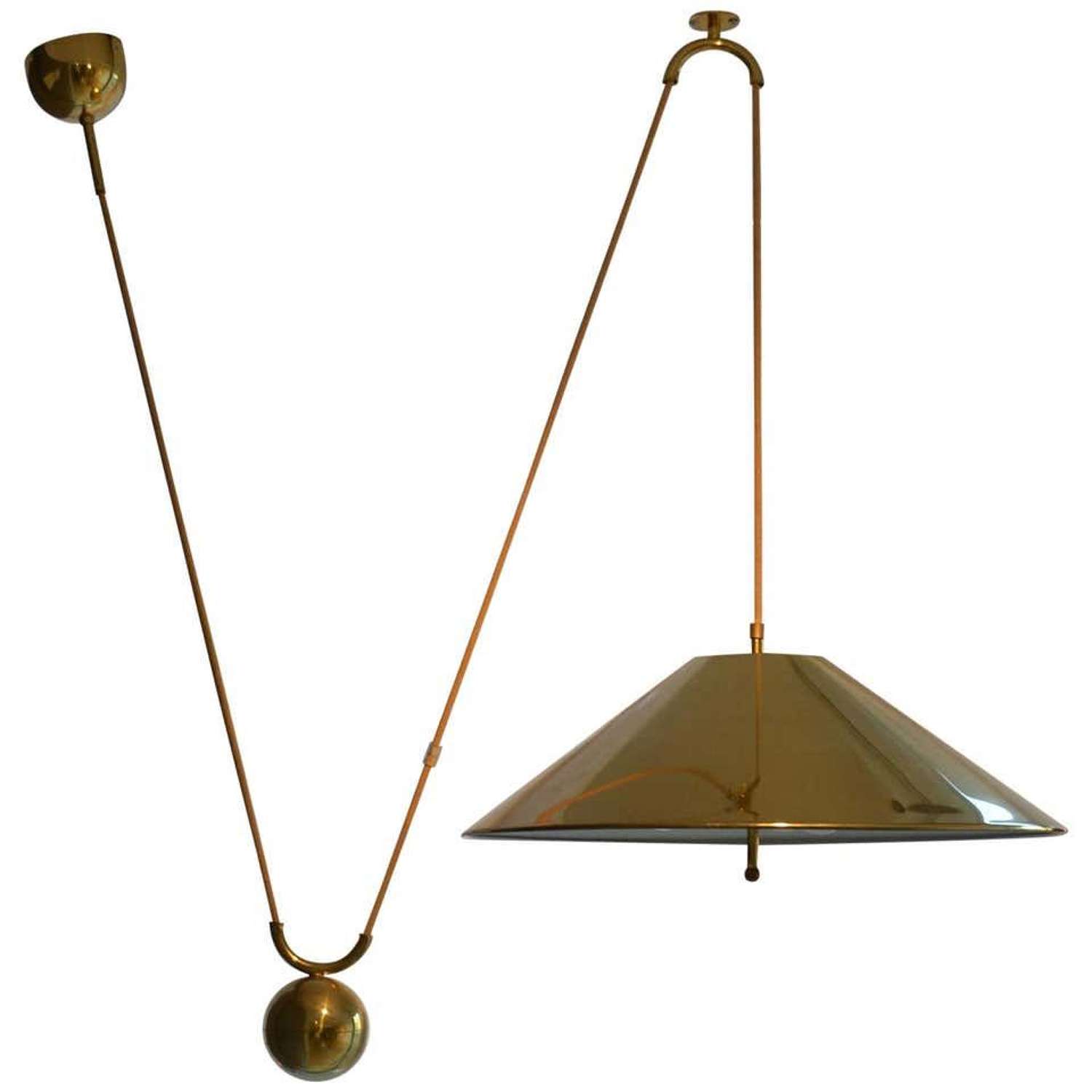 Counterbalance Brass Pendant 'Keos' by Florian Schulz