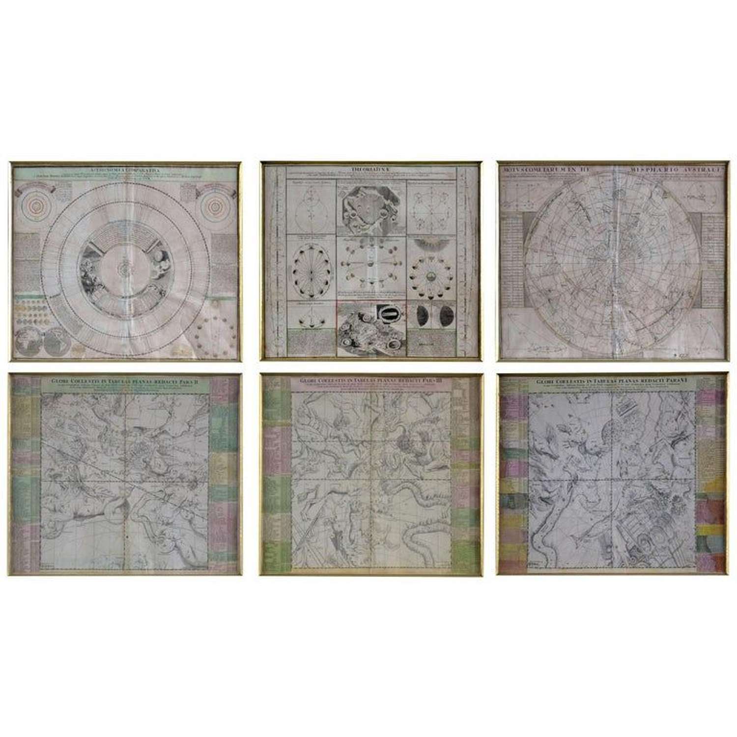 Celestial Engravings Charts by Astronomer Doppelmayr