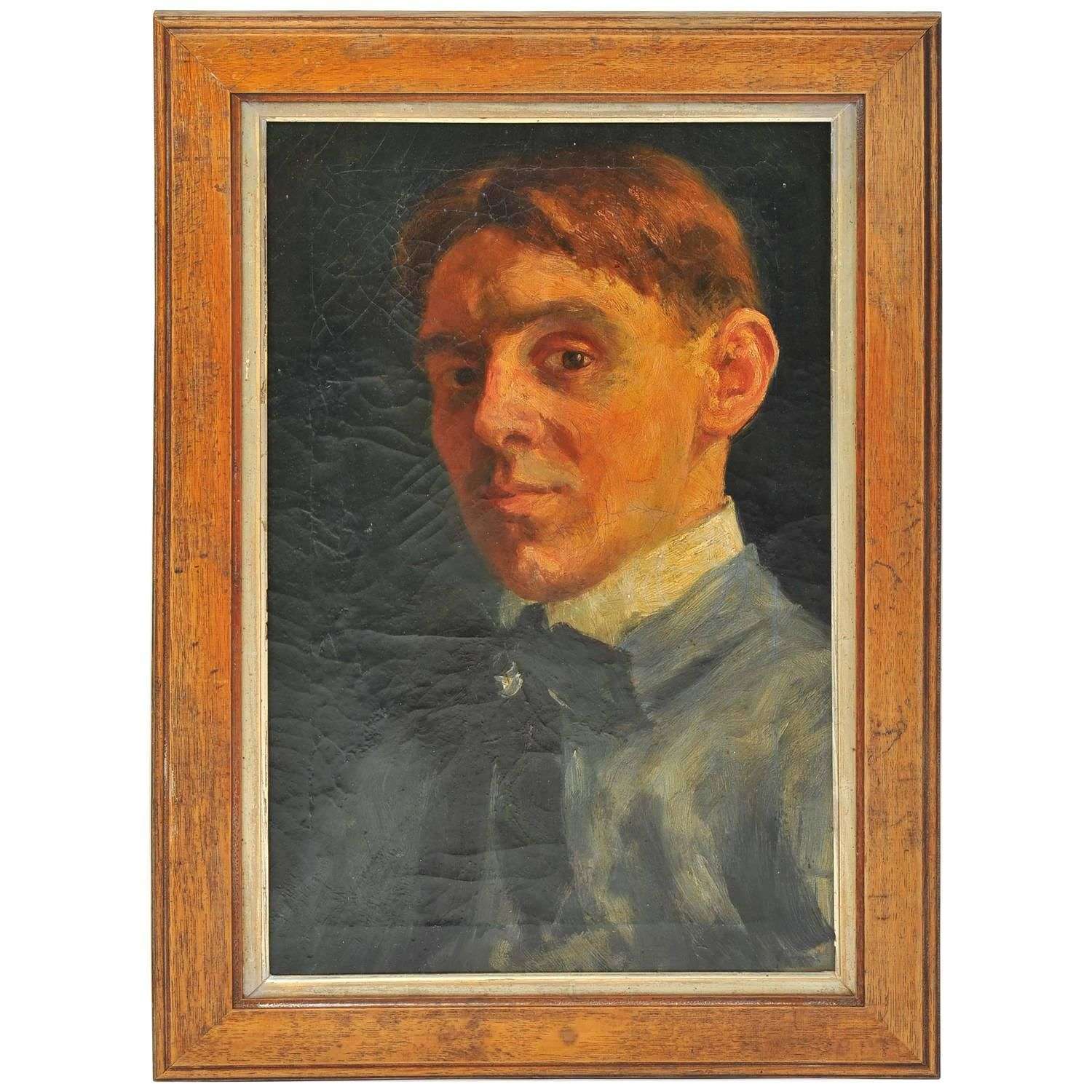 Early 19th Century Self Portrait of a Dutch Artist