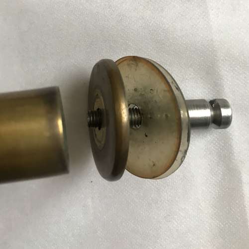 Large Pair of Curved Brass Push & Pull Door Handles