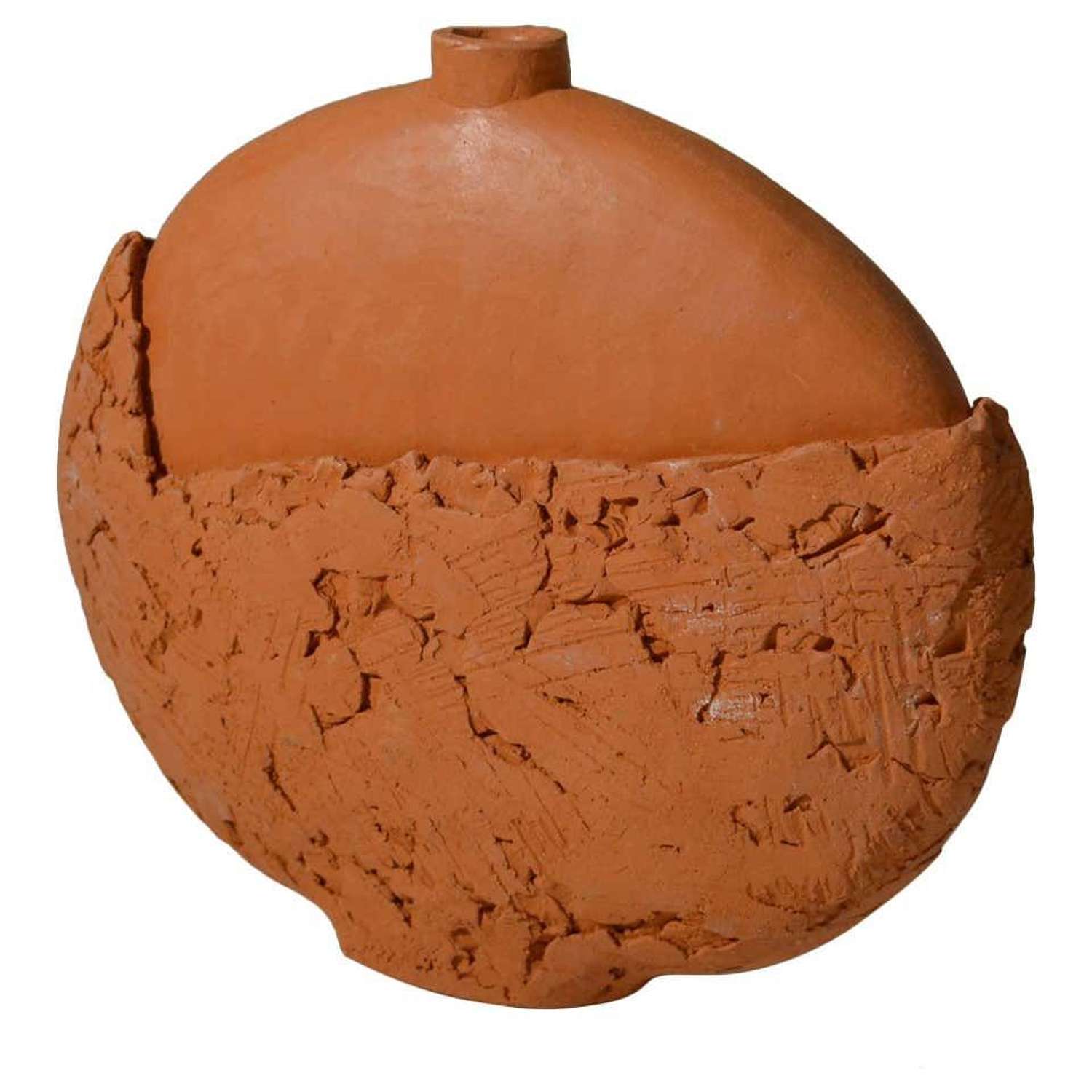 Studio Pottery Terracotta Vase