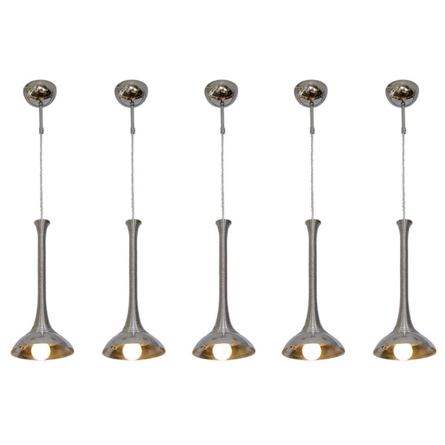 Chrome Lamps in the Style of Angelo Mangiarotti 1960's
