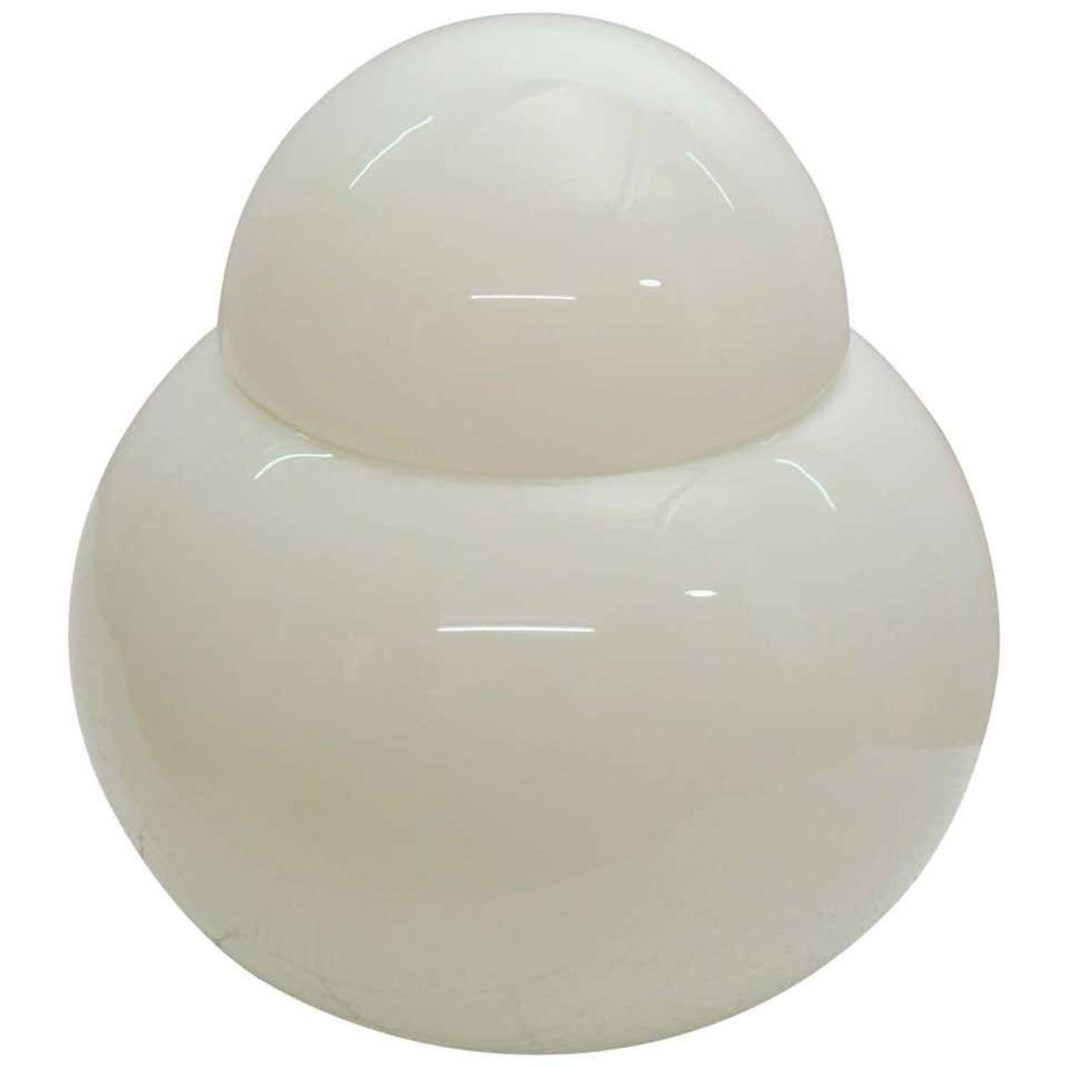 Table Lamp White Glass by Sergio Asti for Fontana Arte