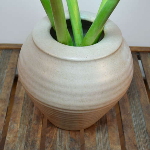 Three Ivory White 1980's Studio Pottery Vases