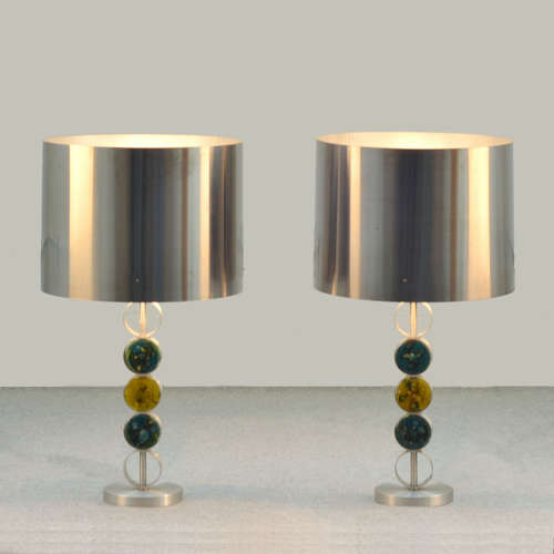 Pair of Large Table Lamps by RAAK 1968 Attributed to Nanny Still