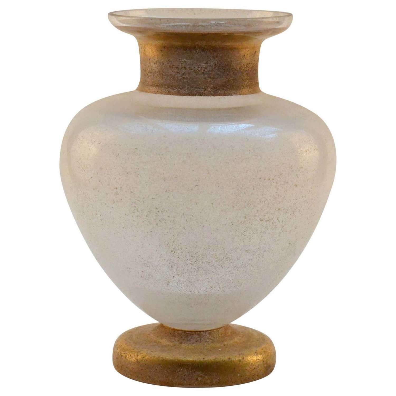 Large Neo Classical Seguso Scavo Vase