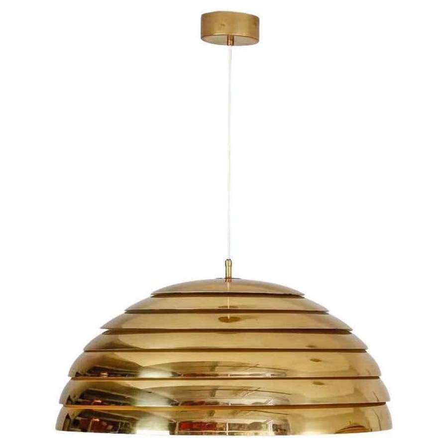 Large Dome Brass Pendant by Florian Schulz