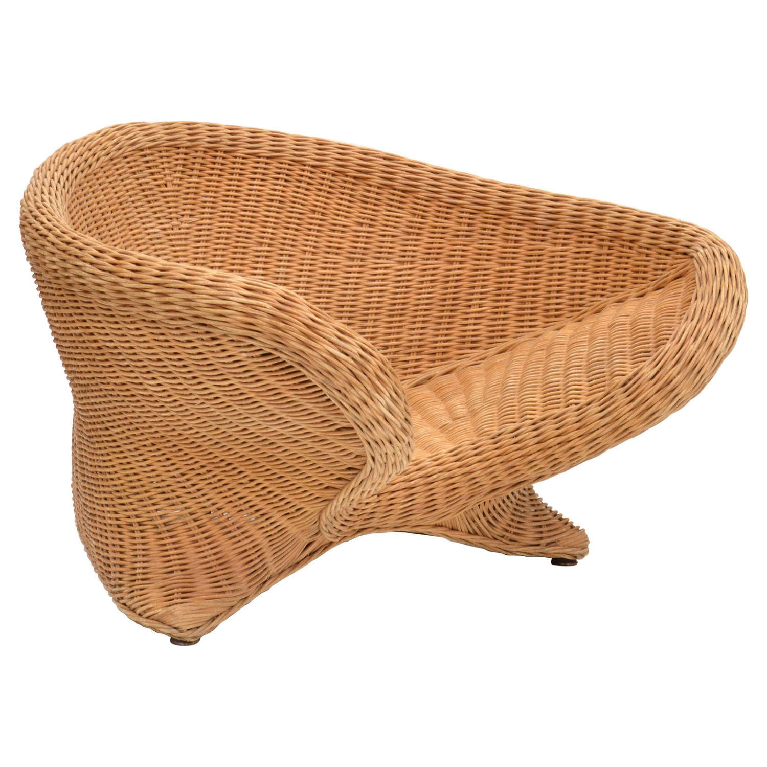 Curvaceous Cane Chair for Indoor or Garden