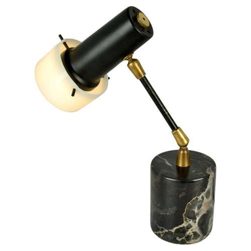 Gino Sarafatti 1950's Table Lamp  for Arteluce on Black Marble Base