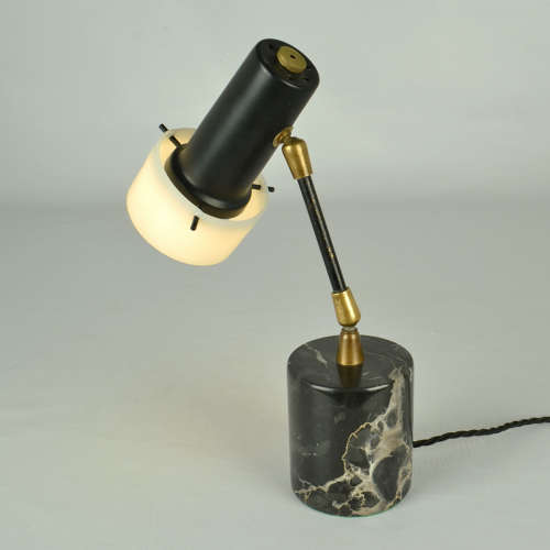 Gino Sarafatti 1950's Table Lamp for Arteluce on Black Marble Base