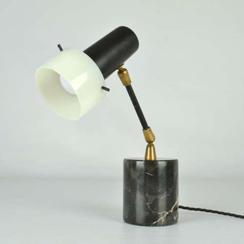 Gino Sarafatti 1950's Table Lamp for Arteluce on Black Marble Base