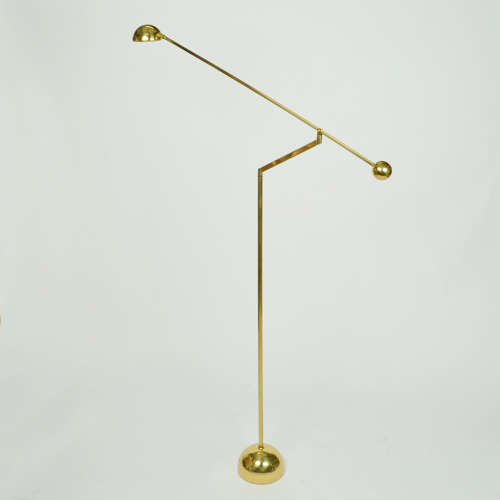 Brass Counter Balance Floor Lamp 1970's
