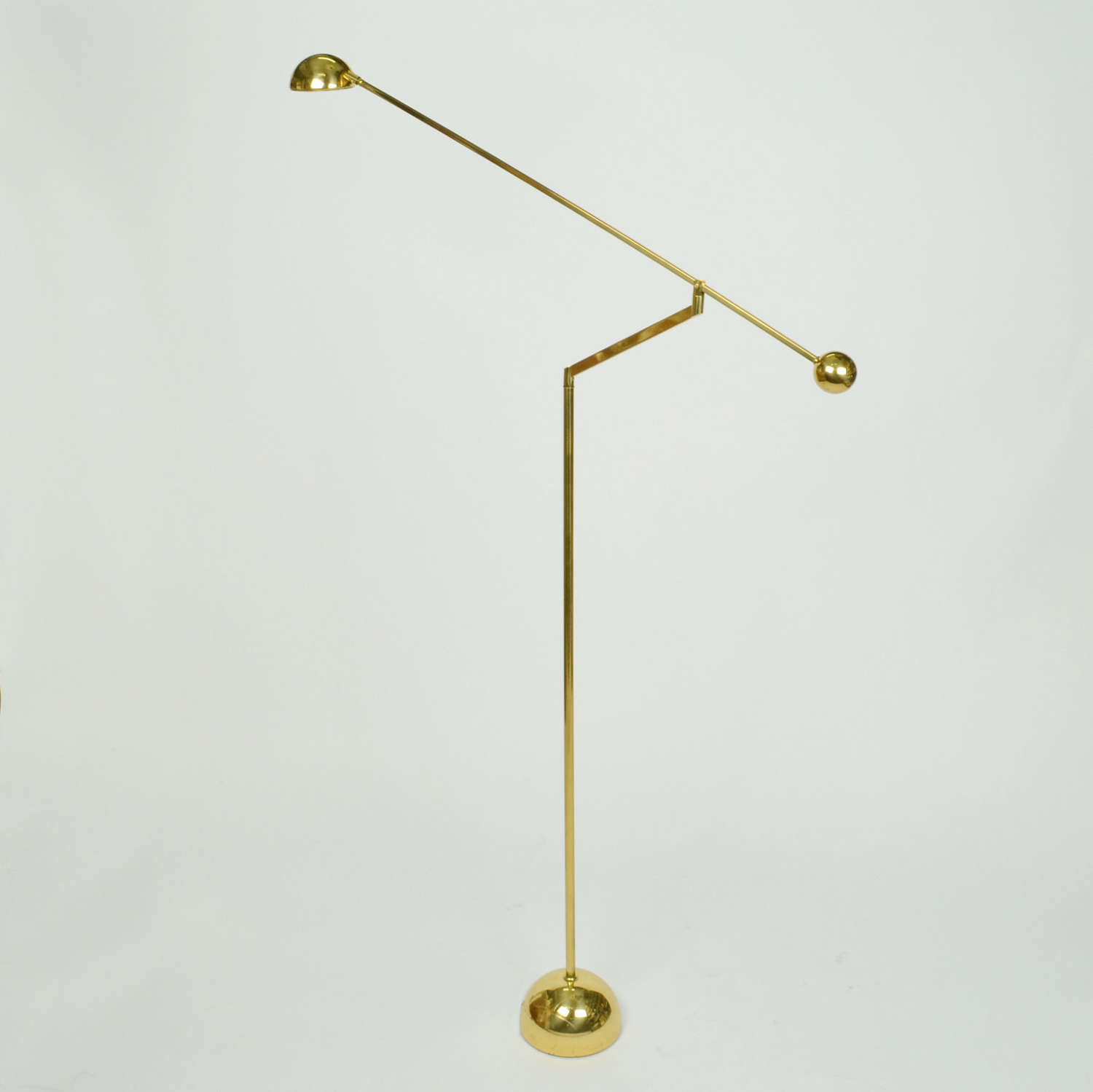 Brass Counter Balance Floor Lamp 1970's