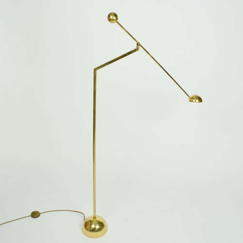Brass Counter Balance Floor Lamp 1970's
