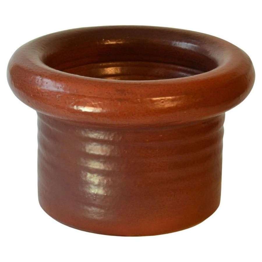 Large Studio Pottery Plant Pot in Deep Red Piet Knepper for Mobach