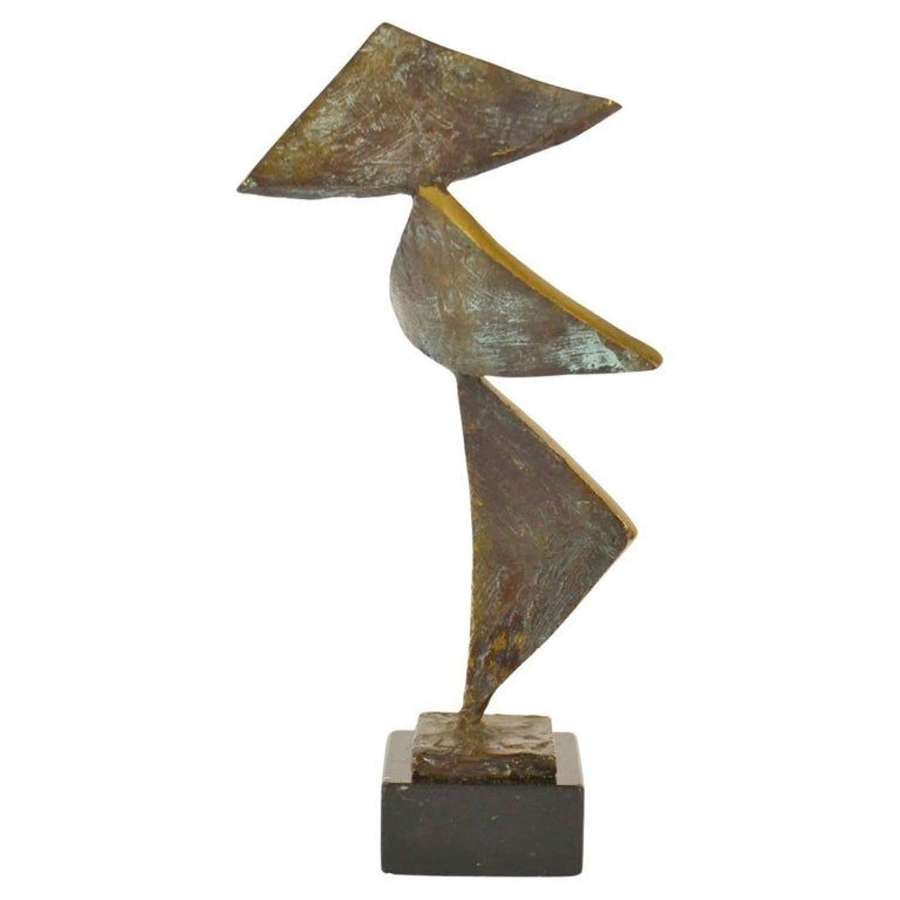 Abstract Bronze Sculptural Figure