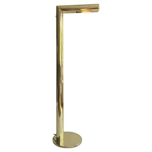 Scandinavian Minimalist Brass Floor Lamp by Jonas Hilde