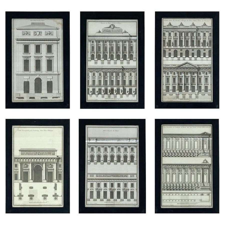 Neo Classical Architectural Engravings by Jean-François de Neufforge