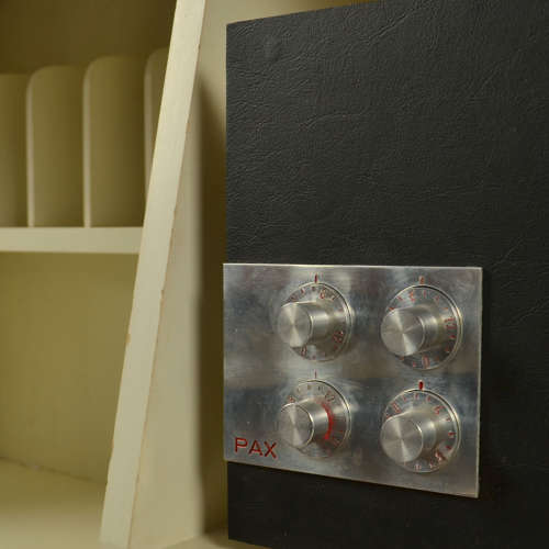 Pair of Minimal Wall Mounted 1960's Sideboards with Diamond Veneer