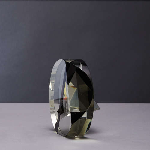 Cristal Abstract Sculpture by Czeck Vlastislav Janacek