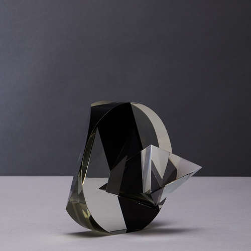 Cristal Abstract Sculpture by Czeck Vlastislav Janacek