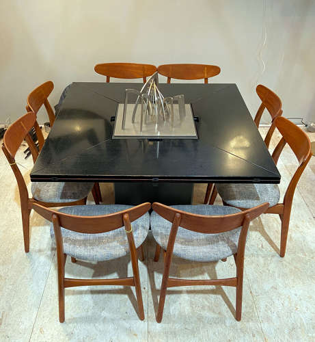 Circante Square Dining Table for 8-12 by Pauvers van den Berge