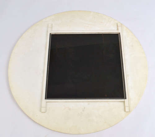 Abstract Round Black & White Perspex Artworks, UK 1960's