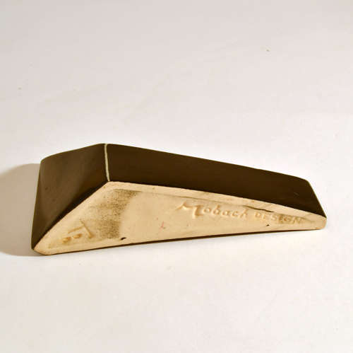 Minimalist Triangular Black and White Ceramic Bowls and Vases