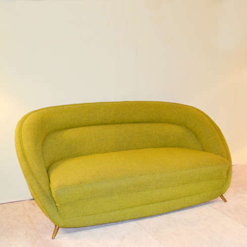 Two Seater Sofa in Spring Green by Isa Bergamo