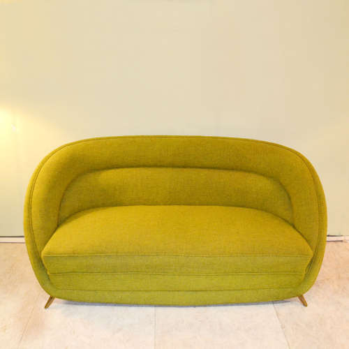 Two Seater Sofa in Spring Green by Isa Bergamo
