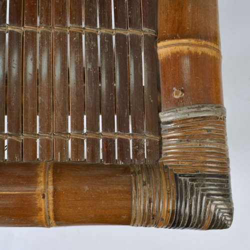 Sculptural Bamboo Chair 1950’s with Triangular Back