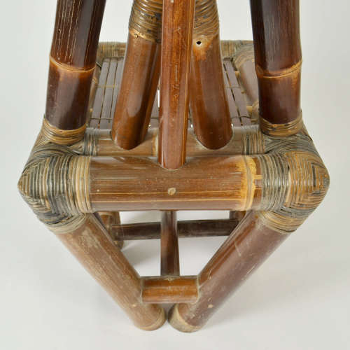 Sculptural Bamboo Chair 1950’s with Triangular Back