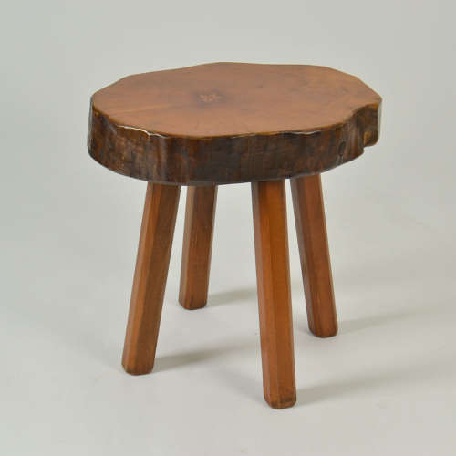 1970s Burl Wood Pair of Side Tables