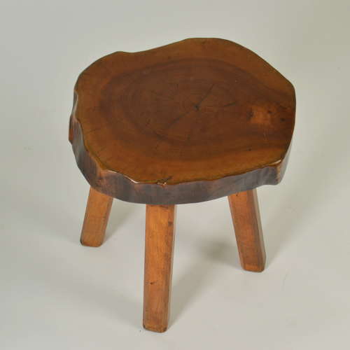 1970s Burl Wood Pair of Side Tables