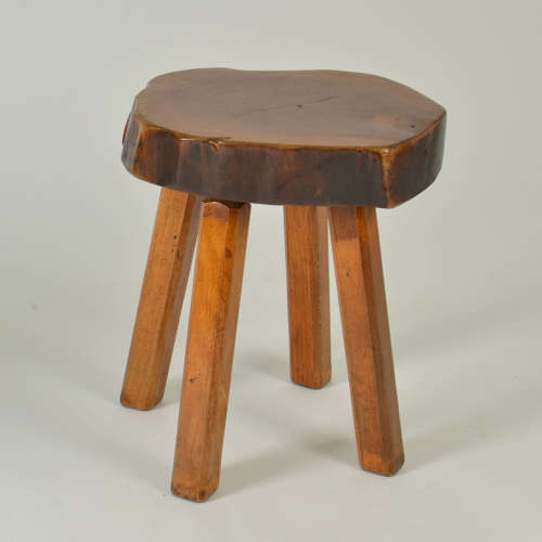 1970s Burl Wood Pair of Side Tables