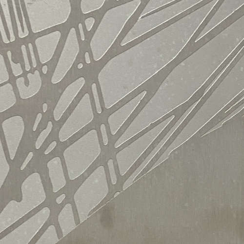 Abstract Enamel Etched Metal by Manfred Jung 1970's