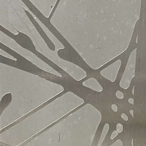 Abstract Enamel Etched Metal by Manfred Jung 1970's