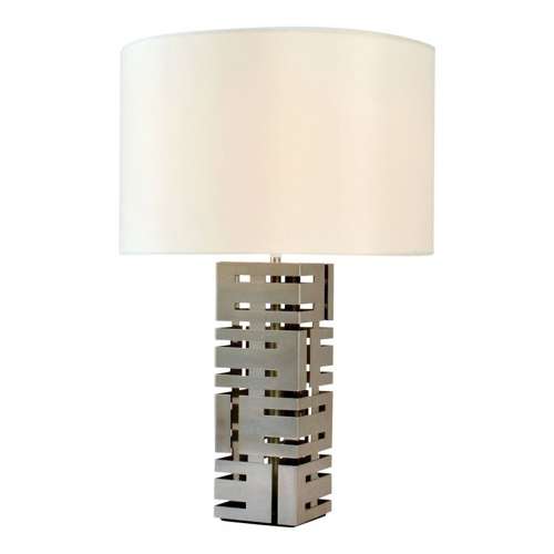 Square Stainless Steel Table Lamp by Laurel Company