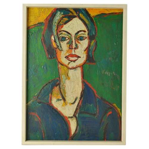 Female Portrait 1960's in Bright Colours