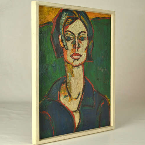 Female Portrait 1960's in Bright Colours