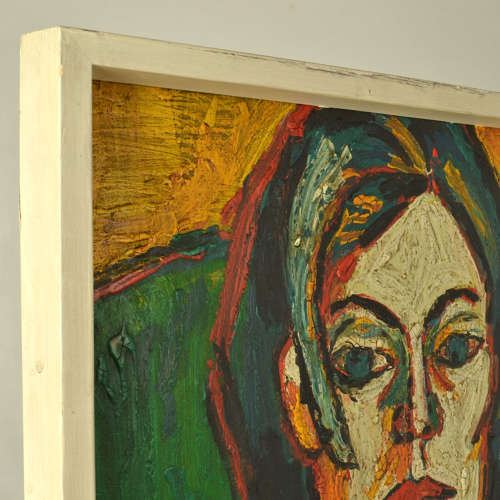 Female Portrait 1960's in Bright Colours