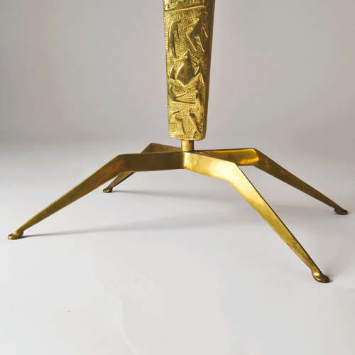 Pair of Coffee Tables 'Dubè' by Duilio Barnabé Italy, Marble & Bronze