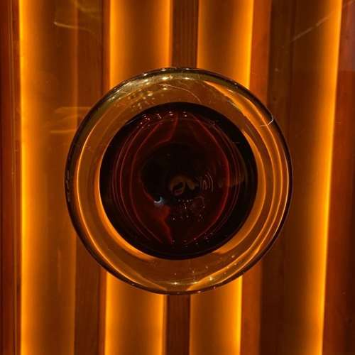 Murano Glass and Chrome Double Door Handles