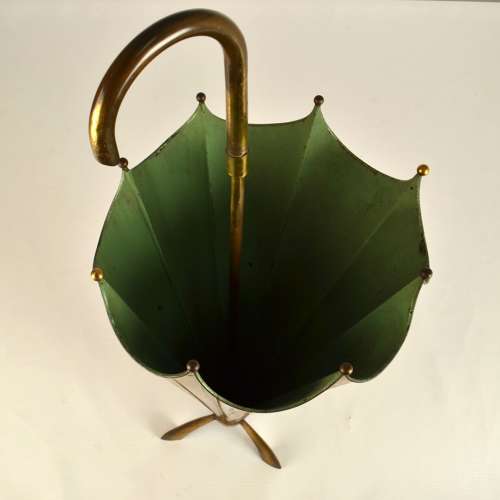 Brass Umbrella Stand Italy 1950s
