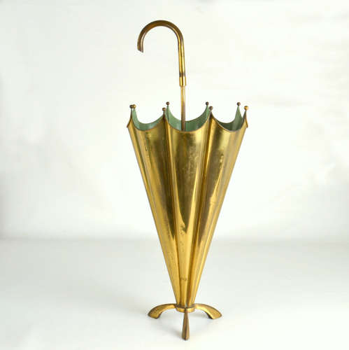 Brass Umbrella Stand Italy 1950s