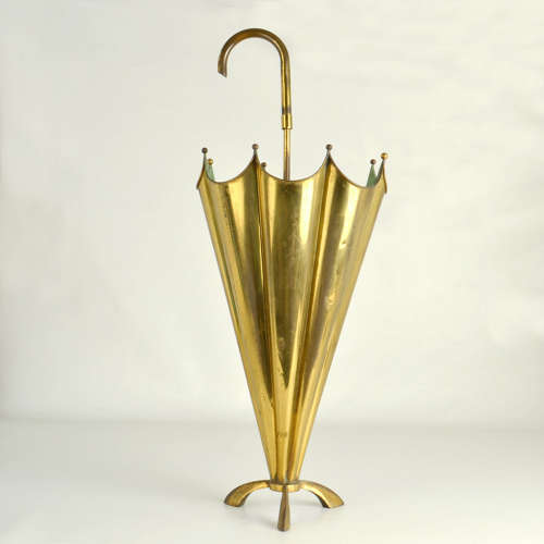 Brass Umbrella Stand Italy 1950s