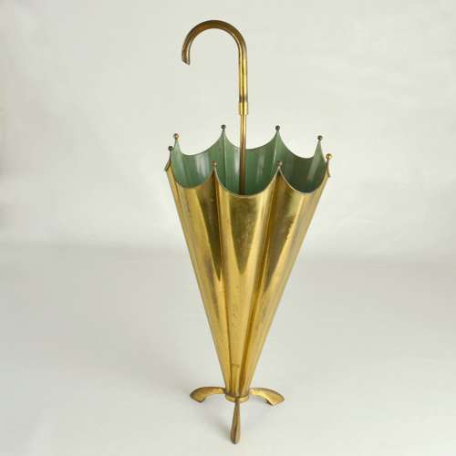 Brass Umbrella Stand Italy 1950s
